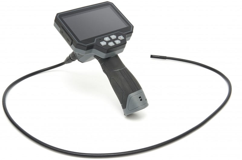 HBM HD inspektionskamera IP67, 5 LCD, 77° kameravinkel, 4x zoom, 8 mm kabel, 4.000 mAh batteri, 5 timers brug. HBM HD inspektionskamera IP67, 5 LCD, 77° kameravinkel, 4x zoom, 8 mm kabel, 4.000 mAh batteri, 5 timers brug.