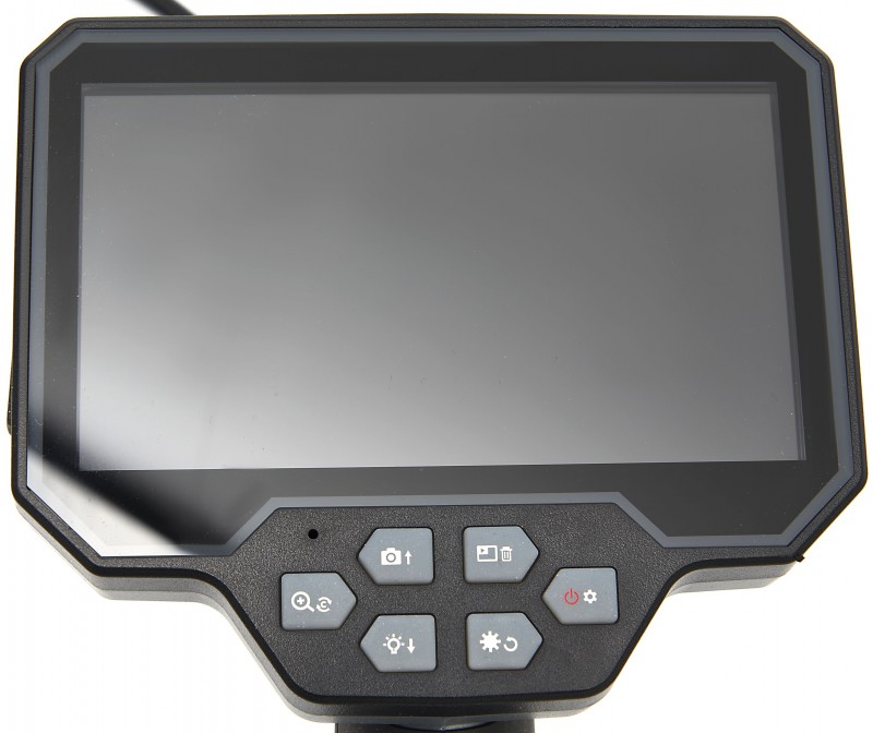 HBM HD inspektionskamera IP67, 5 LCD, 77° kameravinkel, 4x zoom, 8 mm kabel, 4.000 mAh batteri, 5 timers brug. HBM HD inspektionskamera IP67, 5 LCD, 77° kameravinkel, 4x zoom, 8 mm kabel, 4.000 mAh batteri, 5 timers brug.