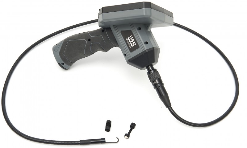HBM HD inspektionskamera IP67, 5 LCD, 77° kameravinkel, 4x zoom, 8 mm kabel, 4.000 mAh batteri, 5 timers brug. HBM HD inspektionskamera IP67, 5 LCD, 77° kameravinkel, 4x zoom, 8 mm kabel, 4.000 mAh batteri, 5 timers brug.