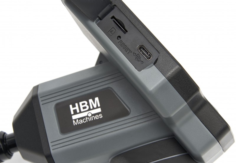 HBM HD inspektionskamera IP67, 5 LCD, 77° kameravinkel, 4x zoom, 8 mm kabel, 4.000 mAh batteri, 5 timers brug. HBM HD inspektionskamera IP67, 5 LCD, 77° kameravinkel, 4x zoom, 8 mm kabel, 4.000 mAh batteri, 5 timers brug.