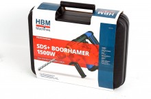 HBM SDS+ boorhamer/breekhamer 1500 W 5,5 J 4250 bpm 32 mm 230 V incl. opbergkoffer