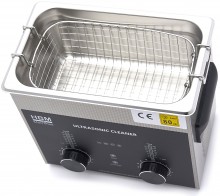 HBM Precision Ultrasoon Reiniger 2,4 Liter ? Krachtige Dieptereiniging voor Onderdelen, Gereedschap en Sieraden