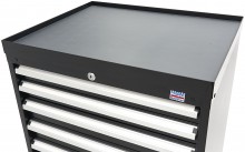 HBM gereedschapskast 8 laden 72 x 58 x 100 cm zwart gevuld