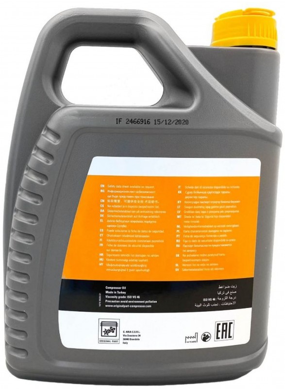 Fiac olie voor schroefcompressoren NW 5 liter