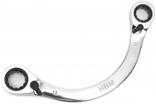 HBM 5-delige professionele steeksleutelset halve maan, chromevanadium