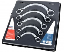 HBM 5-delige professionele steeksleutelset halve maan, chromevanadium