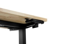HBM rullende højdejusterbare arbejdsbænk 152 cm, 61 cm bred, 97 cm høj, træarbejdsplade, metalhus, 68 kg bæreevne.
