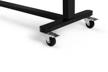 HBM rullende højdejusterbare arbejdsbænk 152 cm, 61 cm bred, 97 cm høj, træarbejdsplade, metalhus, 68 kg bæreevne.