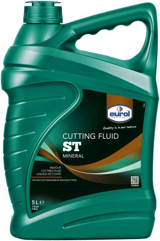 Eurol Cutting Fluid ST snijvloeistof 5 liter voor metaal, bruin, vlampunt 164 °C, dichtheid 0,905 kg/l, viscositeitsindex 87