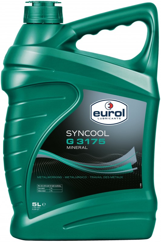 Eurol Syncool G 3175 kølevæske 5 liter til metal, flammepunkt 100 °C, densitet 0,903 kg/l, brun. Eurol Syncool G 3175 kølevæske 5 liter til metal, flammepunkt 100 °C, densitet 0,903 kg/l, brun.