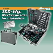Mannesmann 133-delige gereedschapskoffer 29079 aluminium 460 x 360 x 150 mm 8,4 kg
