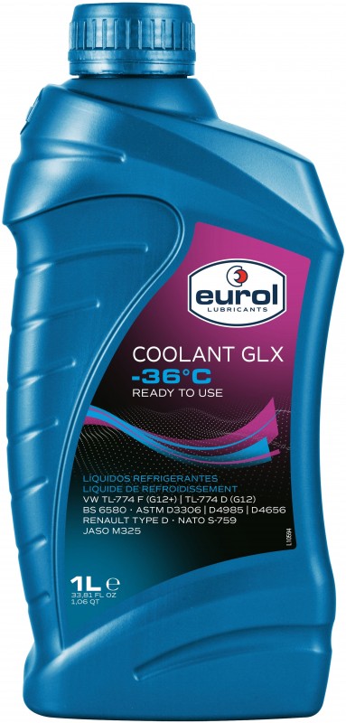 Eurol Coolant -36°C GLX 1 liter Roze 111°C 1,069 kg/l