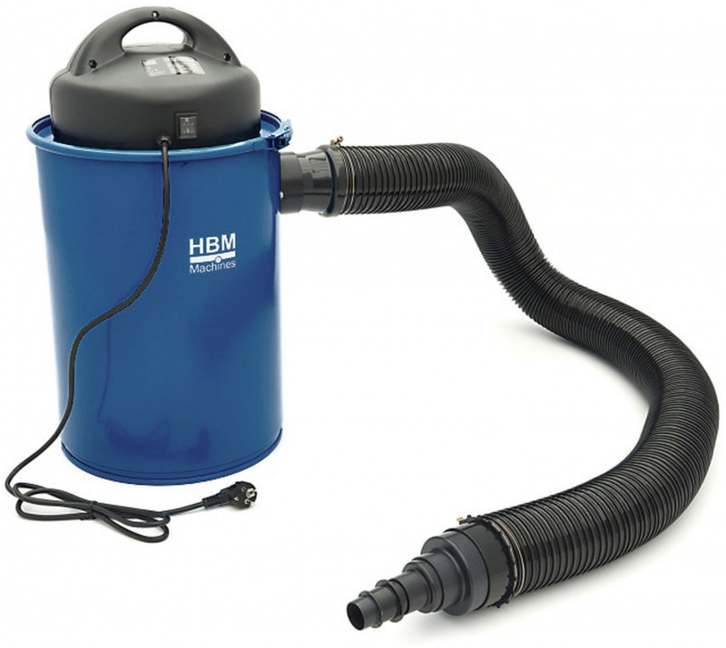 HBM stofafzuiginstallatie 1100 W, 183 m³/h, 50 l opvangbak, 230 V, 20.000 rpm, 11,5 kg
