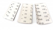HBM vlakschuurpapier 90x187 mm voor hout K60, K80, K120 18 stuks