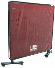 HBM Verrijdbaar Lasscherm Lasgordijn 174 x 522 cm
