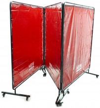 HBM Verrijdbaar Lasscherm Lasgordijn 174 x 522 cm