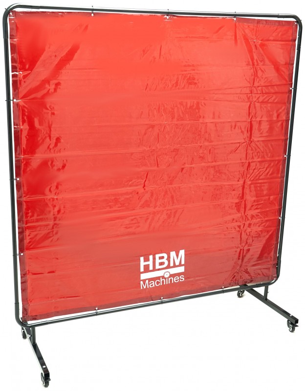 HBM mobilt svejse- og svejsegardin 174 x 174 cm