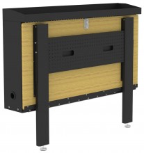 HBM sammenklappeligt arbejdsbord til vægmontering 120 x 66 cm, træ, metal, 200 kg bæreevne.