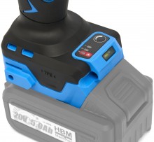 HBM accu slagmoersleutel 1/2 inch 1000 Nm 20 V met LED-verlichting en opbergkoffer