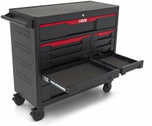 HBM gereedschapswagen 12 laden 106 cm zwart met slot en werkblad 350 kg
HBM gereedschapswagen 12 laden 106 cm zwart met slot en werkblad 350 kg