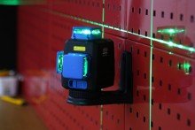 HBM zelfnivellerende 360° groene laser, laserklasse 2, IP54, 520 nm, 3 mm nauwkeurig
