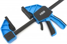 HBM hurtigspændende limklemme 450 mm, klemkraft 136 kg, bredde 460 mm, højde 460 mm, længde 670 mm.