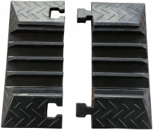 HBM Endekappe til 4-kanals kabelkanal 410 x 50 x 180 mm Gummi