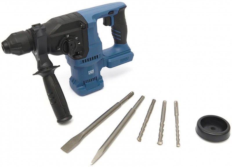 HBM accu SDS Plus boorhamer 20V 2,8J met handgreep en koffer
