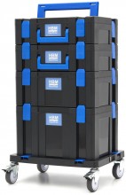 HBM verrijdbare gereedschapskoffer set 105-delig, gevuld, 40 x 30 cm, binnendiepte 275 mm