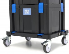 HBM verrijdbare gereedschapskoffer set 105-delig, gevuld, 40 x 30 cm, binnendiepte 275 mm