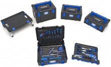 HBM verrijdbare gereedschapskoffer set 105-delig, gevuld, 40 x 30 cm, binnendiepte 275 mm