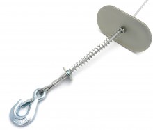 HBM verplaatsbare elektrische takel 600 kg, 18 m, 1050 W, 230 V, 8 m/min, kabel 4,5 mm