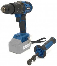 HBM accu combiset 20V haakse slijper, slagmoersleutel en boormachine, koolborstelloos, 58 Nm, 125 mm, opbergkoffer