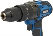 HBM accu combiset 20V haakse slijper, slagmoersleutel en boormachine, koolborstelloos, 58 Nm, 125 mm, opbergkoffer