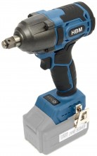 HBM accu combiset 20V haakse slijper, slagmoersleutel en boormachine, koolborstelloos, 58 Nm, 125 mm, opbergkoffer