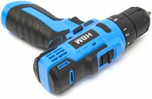 HBM accu boormachine 10,8 V 28 Nm met verlichting, variabel toerental, 19 standen, 10 mm boorcapaciteit