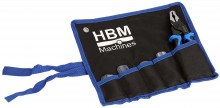 HBM 5-in-1 tang met verwisselbare kop – krimptang, zijsnijtang, striptang, draadkniptang, koolstofstaal