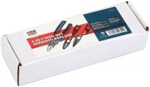HBM 5-in-1 tang met verwisselbare kop – krimptang, zijsnijtang, striptang, draadkniptang, koolstofstaal