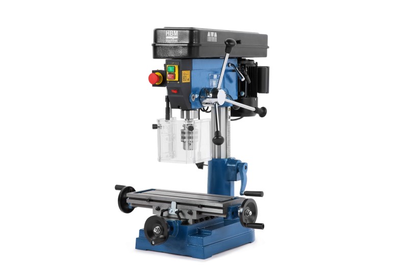 HBM 16 Boor- en Freesmachine met Beschermkap, 550W, 230V, variabel toerental, MC2, 16 mm
