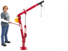 HBM Hydraulische Aanhangwagenkraan 900 kg Laadkraan, Maximale Hoogte 2440 mm, Kettinglengte 305 mm
