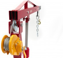 HBM Hydraulische Aanhangwagenkraan 900 kg Laadkraan, Maximale Hoogte 2440 mm, Kettinglengte 305 mm
