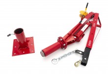 HBM Hydraulische Aanhangwagenkraan 900 kg Laadkraan, Maximale Hoogte 2440 mm, Kettinglengte 305 mm