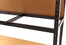 HBM stellingkast 5 planken, 55 kg per plank, 120 x 44 x 180 cm, 34 kg
