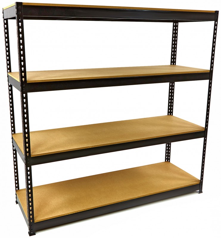 HBM metalen stellingkast 180x180x60 cm - 4 planken, 100 kg per plank, totale belasting 400 kg