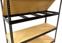 HBM metalen stellingkast 180x180x60 cm - 4 planken, 100 kg per plank, totale belasting 400 kg