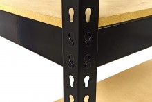 HBM metalen stellingkast 180x180x60 cm - 4 planken, 100 kg per plank, totale belasting 400 kg