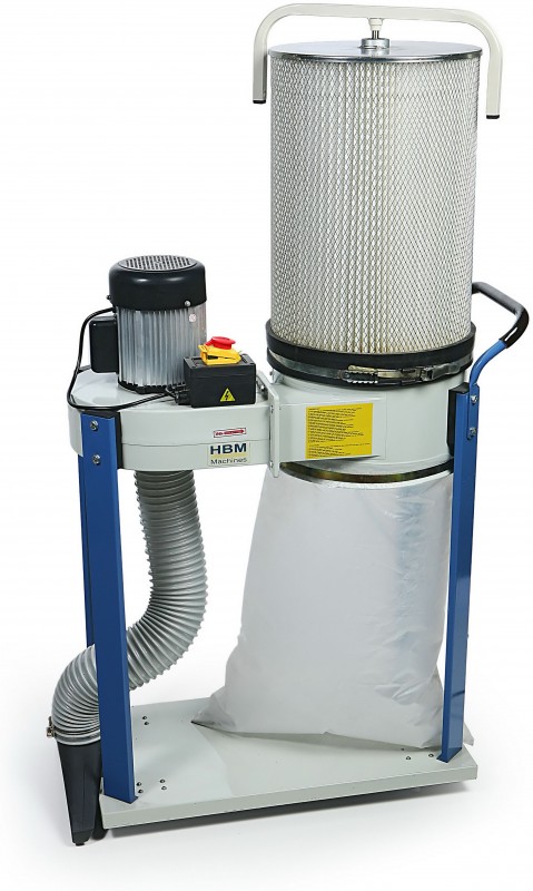 HBM 100 Profi Stofafzuiginstallatie 900 m³/h 746 W 230 V 1 Micron 33 kg