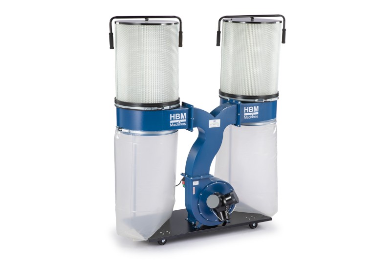 HBM 300 Profi stofafzuiginstallatie - 230 V, 2200 W, 3910 m³/h, 307 l opvangbak, 83 kg