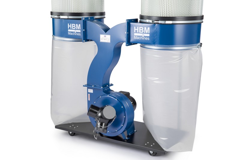 HBM 300 Profi stofafzuiginstallatie - 230 V, 2200 W, 3910 m³/h, 307 l opvangbak, 83 kg