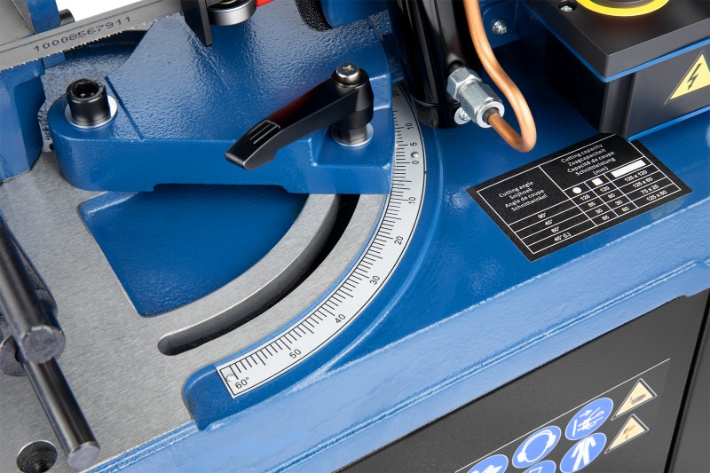 HBM 128 metaallintzaag 230V 550W, instelbare zaagsnelheid, zaagcapaciteit tot 128 mm, 85 kg